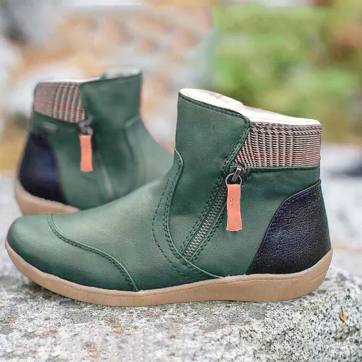 Women's waterproof orthopedic comfort ankle boots, ideal for winter walking & non-slip safety.