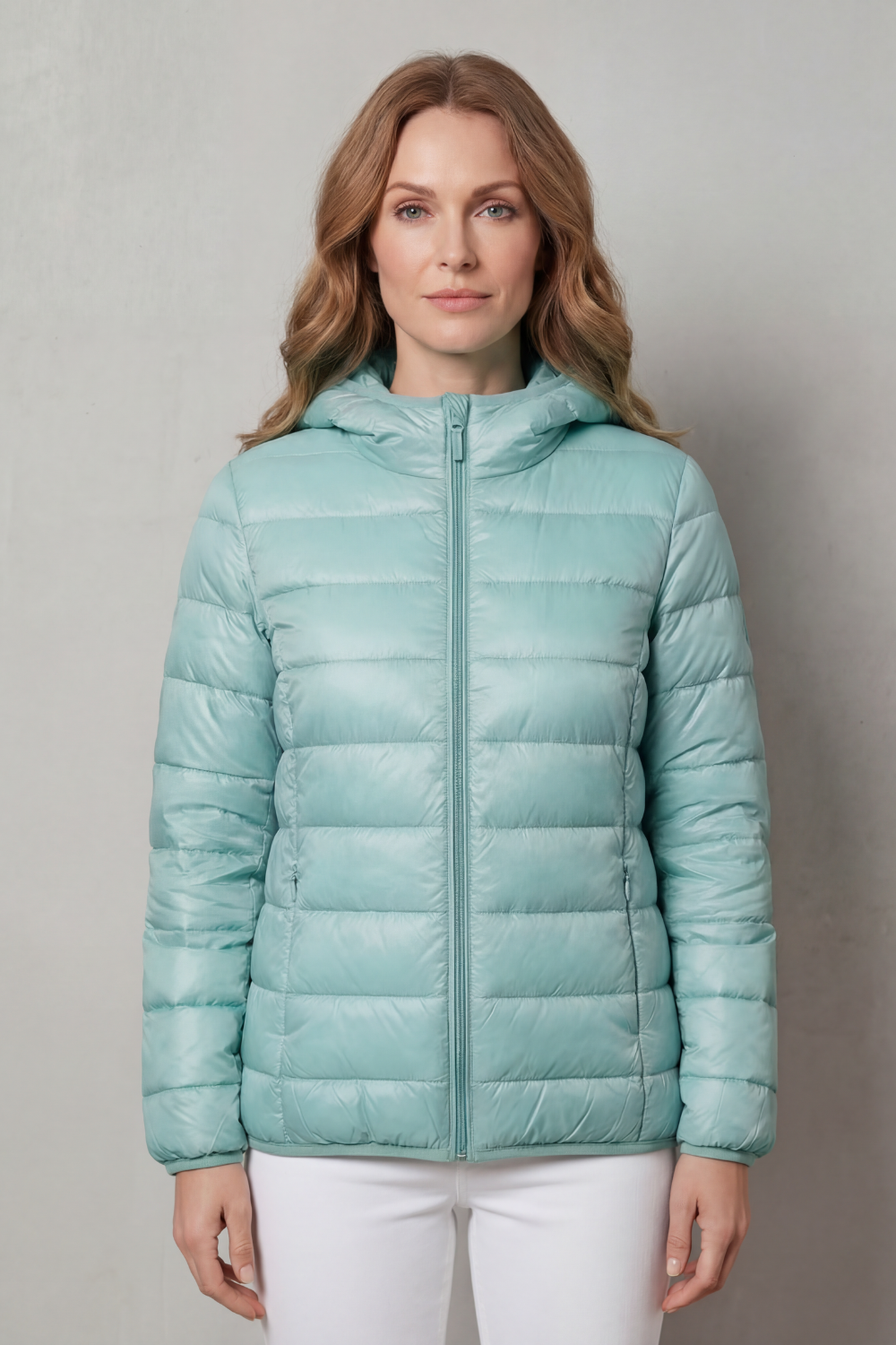 Chic women's waterproof rain coat. Stylish layering outerwear for urban explorers and all-season weather.