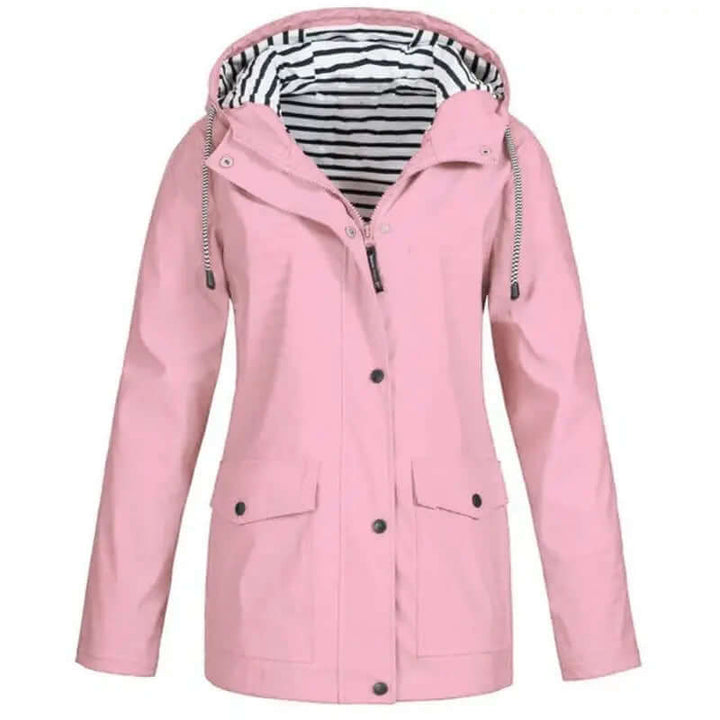 Women's activewear: waterproof and windproof outdoor jacket. Stay dry & warm in any weather.