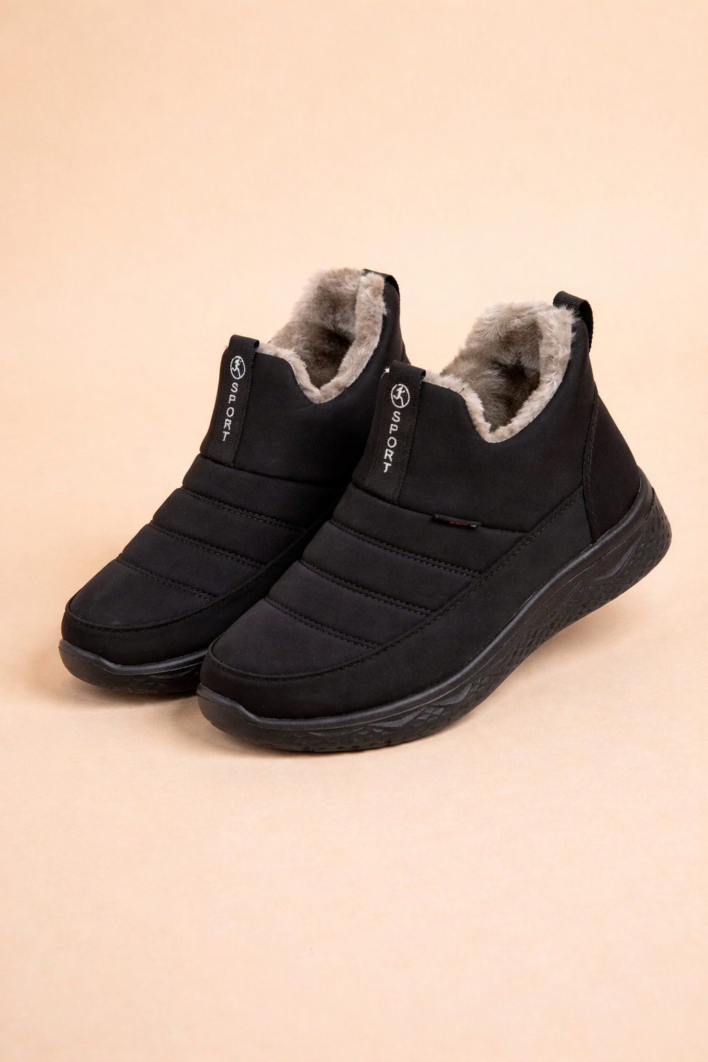 Stylish women's waterproof ankle boots, perfect for fall fashion & daily wear. Cozy winter footwear with zipper.