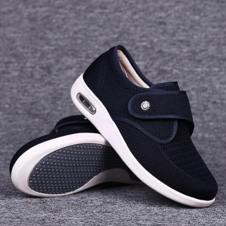 Adjustable women's orthopedic shoes for diabetics, wide fit provides comfort & support for sensitive feet. Slip-resistant.