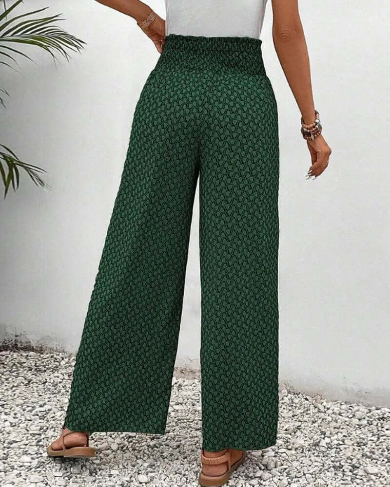 Versatile women's wide leg palazzo trousers, flowy, lightweight, and comfortable for any casual occasion.