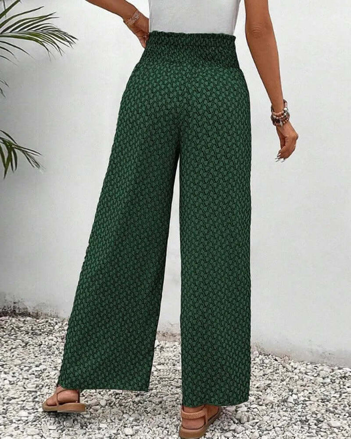 Versatile women's wide leg palazzo trousers, flowy, lightweight, and comfortable for any casual occasion.