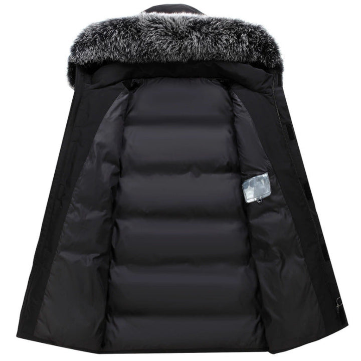 Cozy women's winter jacket, outerwear with a stylish design, removable hood, and elegant faux fur detailing.