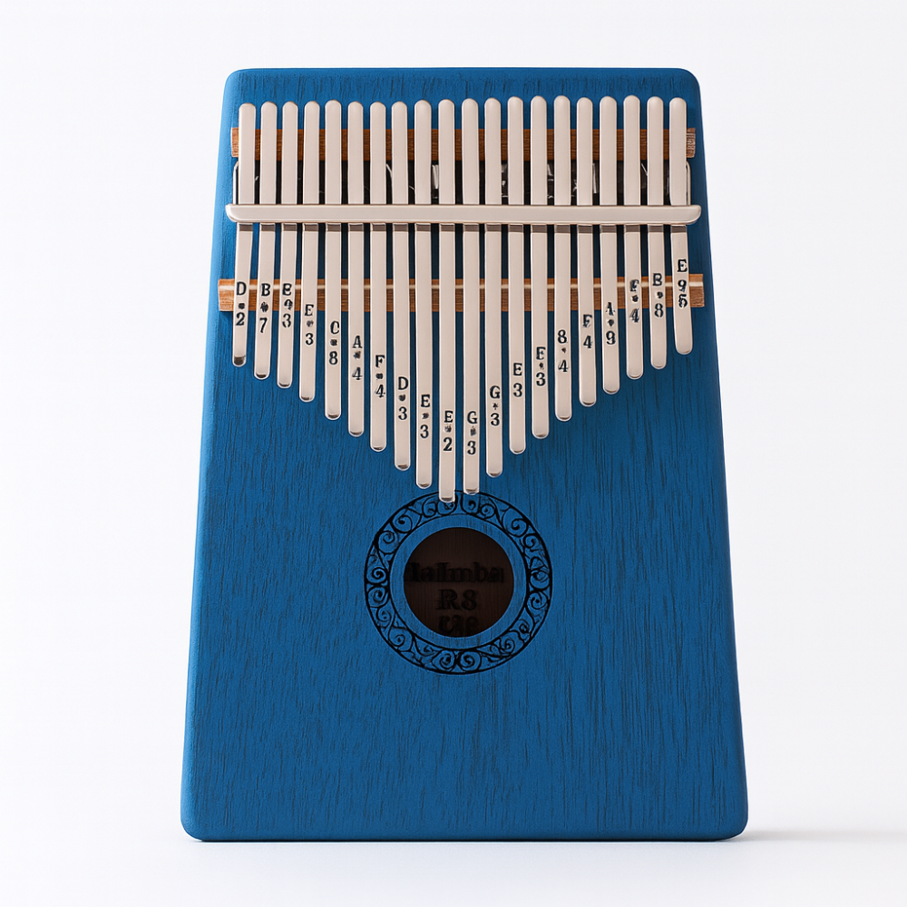 Elegant wooden 17-key kalimba, a beautiful finger piano for creating joyful sounds & relaxation.