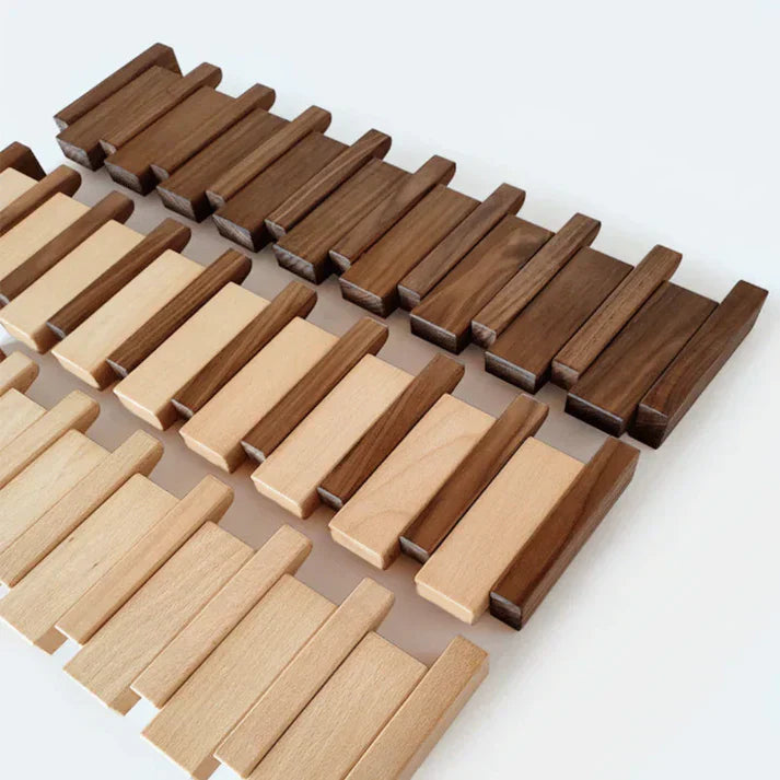 Wooden piano coat rack, a perfect hallway furniture piece