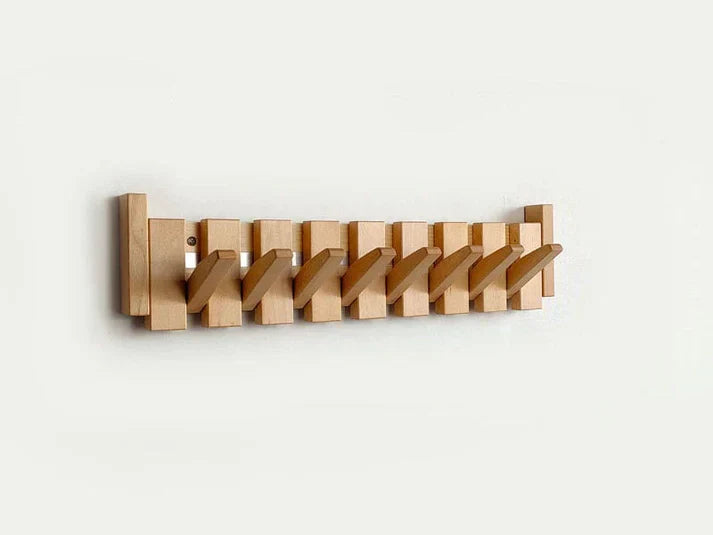 Functional storage solution with a decorative piano coat rack