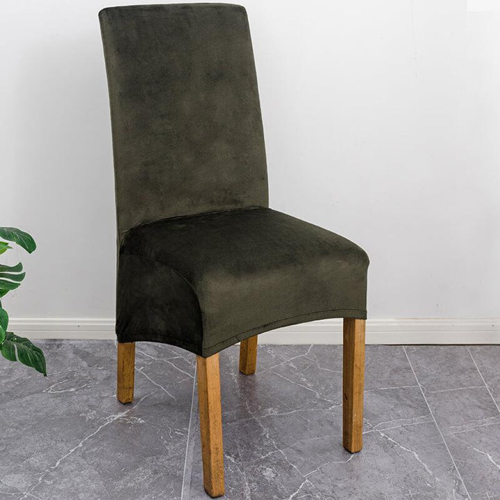 XL Stretch Velvet Dining Chair Cover, elegant furniture protector for stylish home decor.