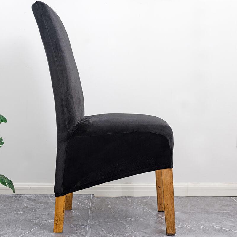 Elegant velvet dining chair covers, XL, stretchable, durable home decor for all chairs.