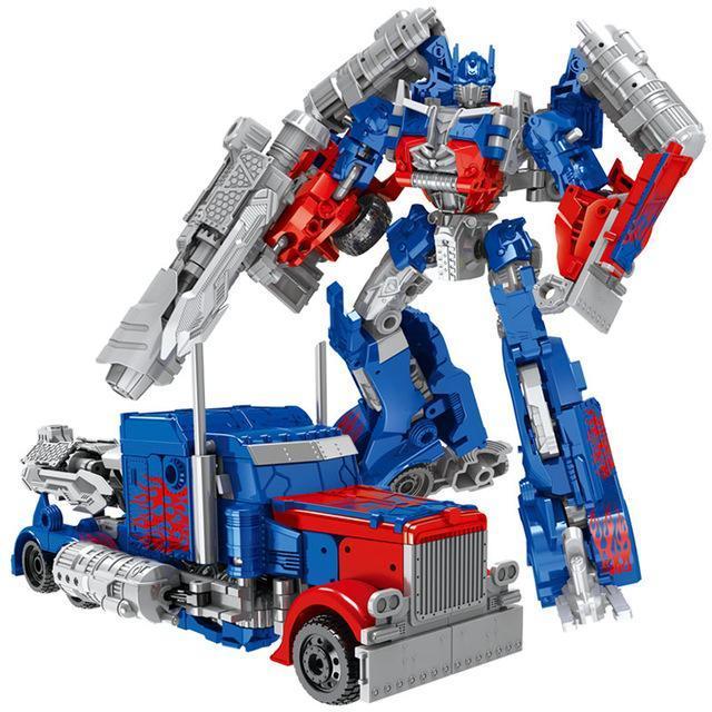 Detailed kids' action figure toy that transforms from a robot into a vehicle, promoting educational and creative fun.