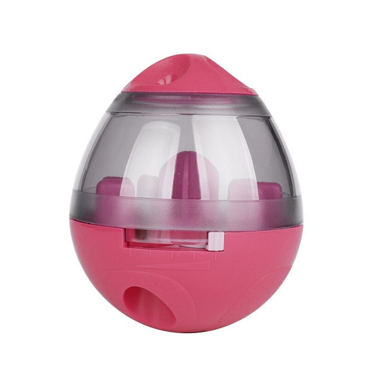 Interactive yellow dog toy ball for treat dispensing and mental stimulation