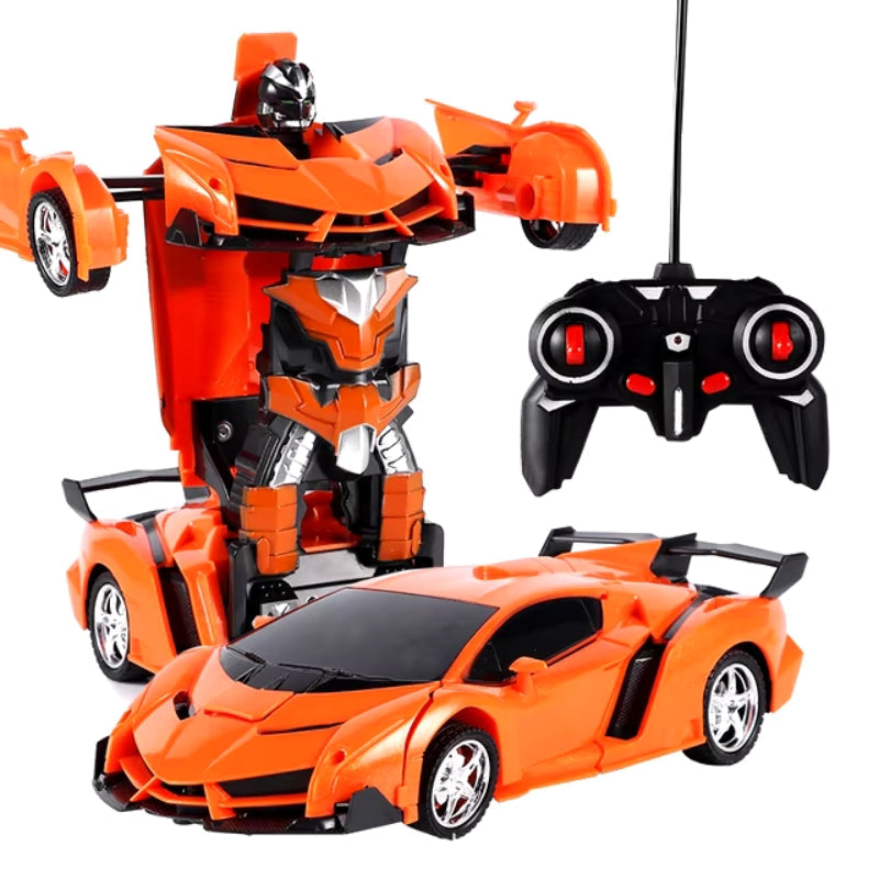 Gift idea: Transforming RC car toy, available in yellow and red, for remote control fun.