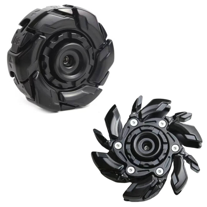 Zinc alloy metal fidget spinner for adults, promoting focus and relaxation.