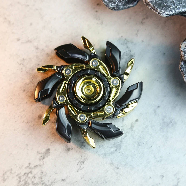 Calming zinc alloy fidget spinner, an ideal pocket toy for focus and anxiety relief.