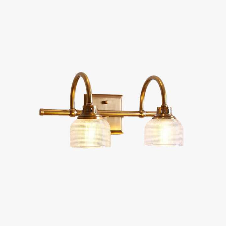Zorlo Elegant Indoor Wall Light with Antique Brass finish & clear glass shade.